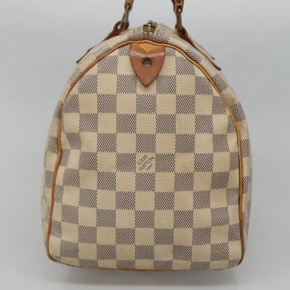 LOUIS VUITTON Damier Azur Speedy 30 Hand Bag N41533 LV Auth 134636 - Picture 5 of 16